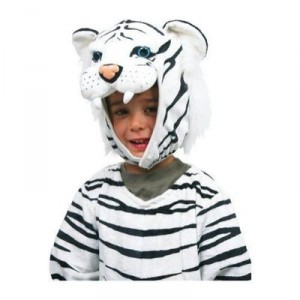 Small Foot Design White Tiger Costume Fabric 100cm