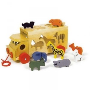 Small Foot Design The truck with the zoo animals