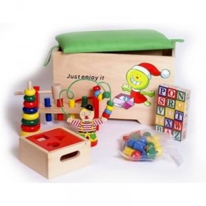 Small Foot Design LEGLER - Chest with 6 wooden toy educational toys