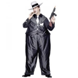 Smiffys adult gangster costume - one size fits all