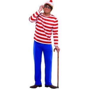 Smiffys Adult Costume Where's Waldo - One Size