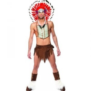 Smiffys Adult Costume Indian Village People - One Size