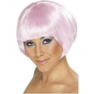 Smiffys Fancy Dress Costume - Wig - Wig Baby - Pink