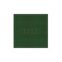 Smir - 550814 - jeu de casino - Tapis de poker en drap de laine vert impression à plat or 75*75 cm (Smir)