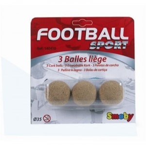 Smoby Interactive 3 balles baby foot en liège 35 mm