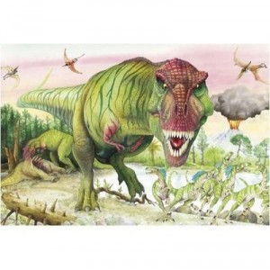 Spiegelburg T-Rex World : Puzzle Attaque du Tyrannosaure Rex (200 pièces)