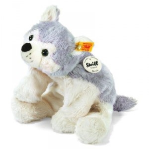 Bernie, the small Steiff Husky, flexible body, gray / white, 24 cm