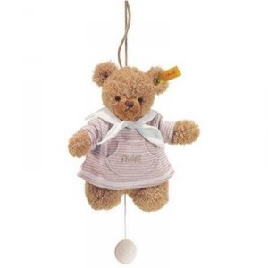 Steiff Boîte à musique Ours dors bien, beige, 20 cm