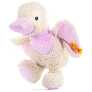 Steiff Canard cancanant, rose, 23 cm