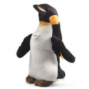 Steiff Charly the emperor penguin, black / white, 32 cm