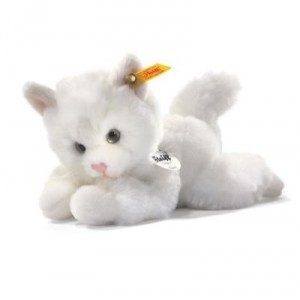 Lizzy le petit ami chat de Steiff, blanc, 22 cm