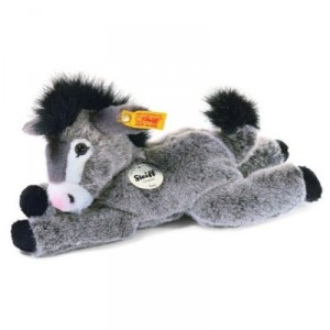 Steiff - 280 177 - Donkey stuffed Issy - 22 cm - white - lying (Germany Import)