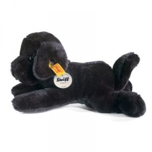 Steiff - 280184 - Chien en peluche - Labrador - noir - 22 cm (Import Allemagne)