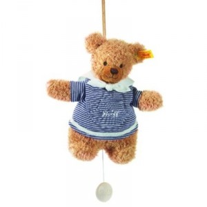 Steiff - Music Box "Bears sleep well" Navy, 20 cm