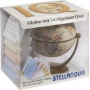 Mini-globe Stellanova Tournante Pivotant globe 881044 avec IQ-Quiz, Antique Design