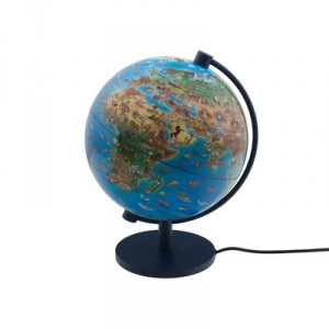 Stellanova DinoZ Enfants Globe illuminé 8828910, motifs animaliers