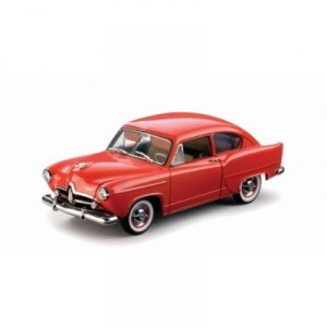 Sunstar - 5092 - Vehicle Miniature - Kaiser Henry J - Red - Scale 1 / 18