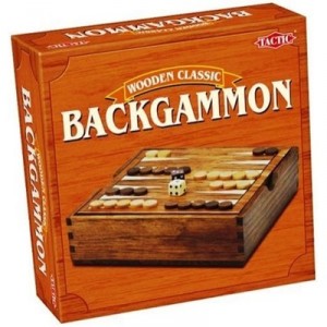 Tactic - 14026 - Game Classic - Wooden Travel Games: Backgammon