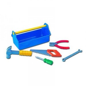 The Toy Company Tool box with 5 tools