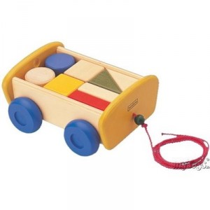 The Toy Company Pull the car with wooden blocks - beeboo (Beeboo, birth and infancy)