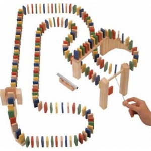 Tobar Wooden Coloured Dominoes