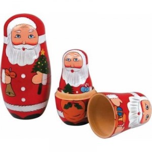 Santa with Matryoshka (Russian Dolls) (Tobar, Dolls and their houses)