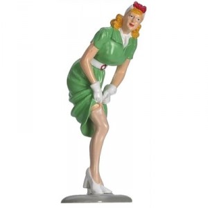 Motorhead Miniatures - 340 - Figurine Collection - Pin-Up Trixie - Green - Scale 1 / 18