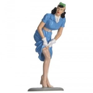 Motorhead Miniatures - 341 - Figurine Collection - Pin-Up Trixie - Blue - Scale 1 / 18