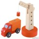 Trudi Sevi - 82126 - Jouet en Bois - Grue avec Camion