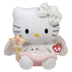 Ty Beanie Baby Peluche Hello Kitty Gold Ange 28cm