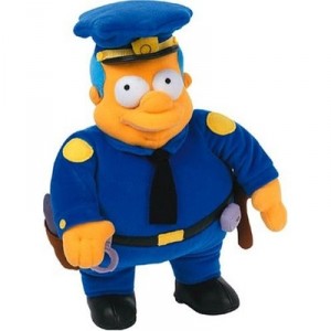 United Labels Simpsons- Gendarme peluche 32 cm