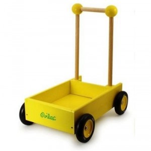 Vilac - 1010 - Carriers, Rockers Walkers - walking yellow trolley