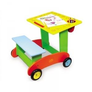 Vilac - 1053 - First Thurs age - desk on wheels