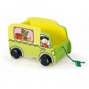 Vilac - 2122 - Jouets à tirer en Bois - Camion à traîner pour doudou