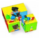 Vilac - 2168 - Eveil - Coffret 4 Cubes - Petit Ours Brun