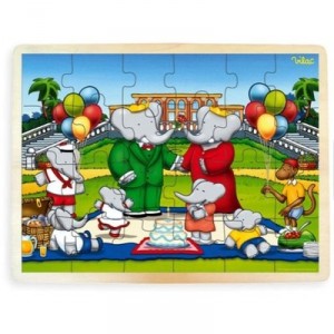 Vilac - 2203 - Babar - Babar 24 giant puzzle pieces