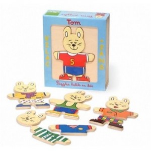 Vilac - 2361 - Jeux et Jouets en Bois - Puzzle lapin Tom