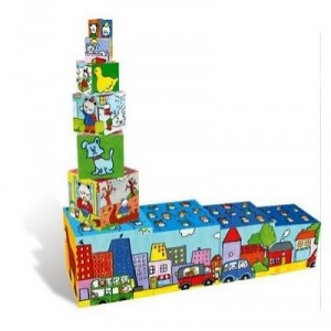 Vilac - 2499 - Jouets Bois - 10 Cubes gigognes-puzzles (Vilac)