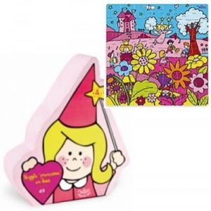 Vilac - 2532 - Wooden Toys - Puzzle Princess shape (48 pcs)