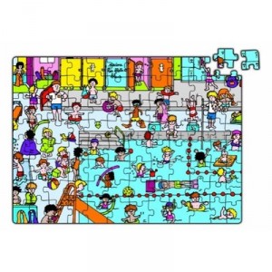 Vilac - 2550 - Puzzle Bois - Piscine Valisette - 96 Pièces (Vilac)