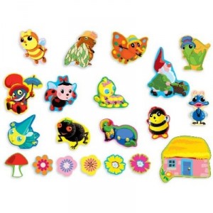 Vilac - 5407 - Wooden Toy - Box 20 Magnets Funny Little Bugs (Vilac)