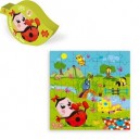 Vilac - Jouets en bois - Grand puzzles DDPB boîte forme feuille