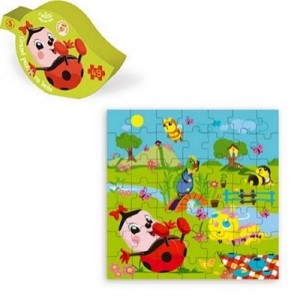 Vilac - Jouets en bois - Grand puzzles DDPB boîte forme feuille