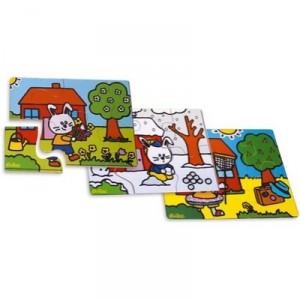 Vilac - Wooden Toys - Puzzles of the 4 seasons Alfred