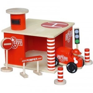 Vilac - Wooden Toys - Fire Station