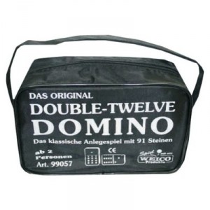 Weico - 99057 - Domino Double-from 12 to 91 pieces + cover - Language: German (Germany Import)