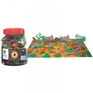 Wild Republic Large bucket of dinosaurs (23 pieces)