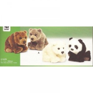 WWF - 15184004 - Plush - Grizzly - 15 cm - Brown