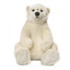 WWF - 15187005 - Plush - Sitting Polar Bear - 47 cm (WWF, Plush and Puppets)