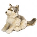 Wwf - 15190006 - Peluche - Loup Assis - 38 cm